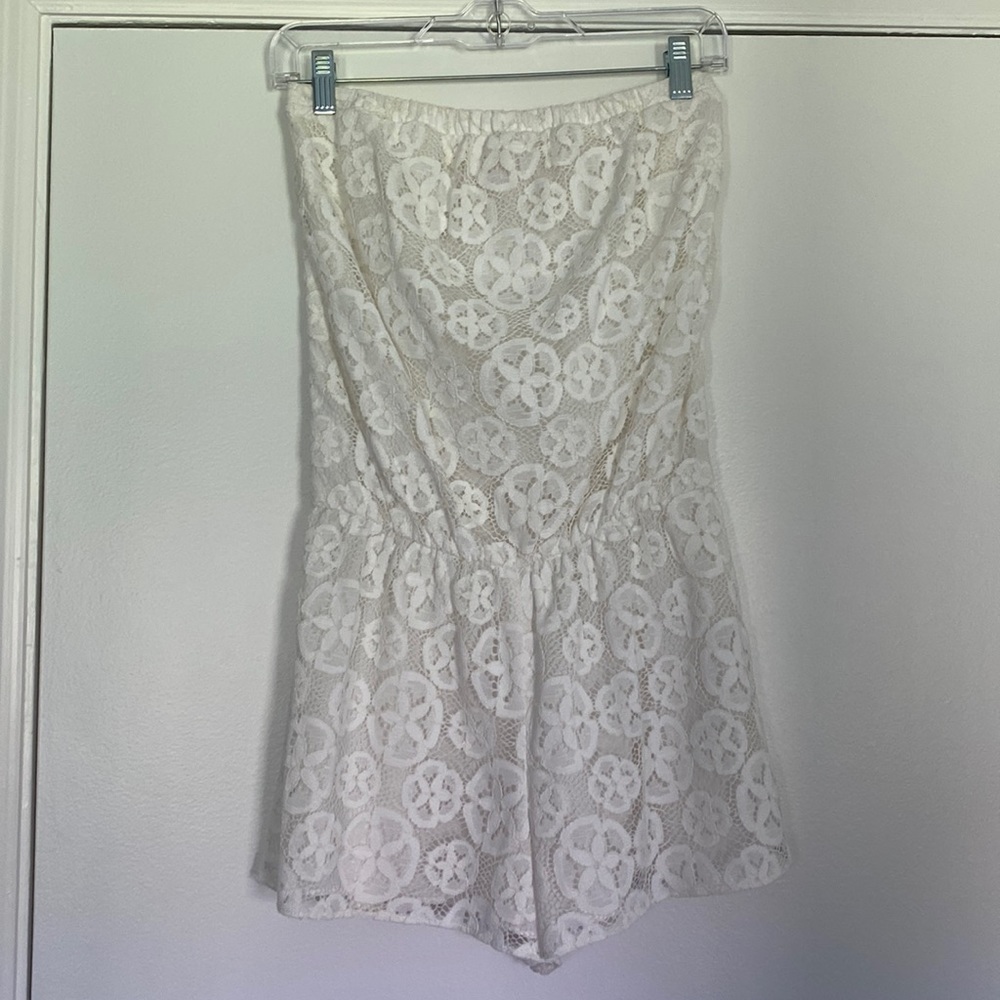 White Lace Lilly Pulitzer Romper